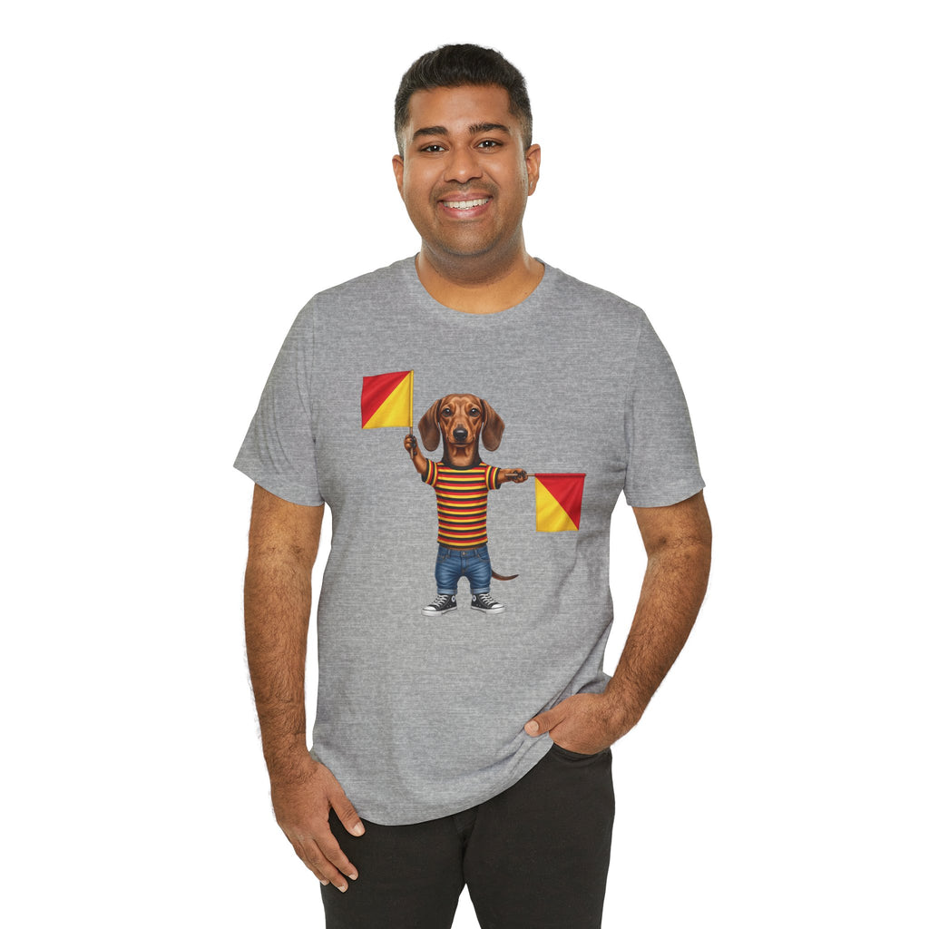 Letter J Dachshund Graphic Unisex Tee – Dispatches from Australia Collection