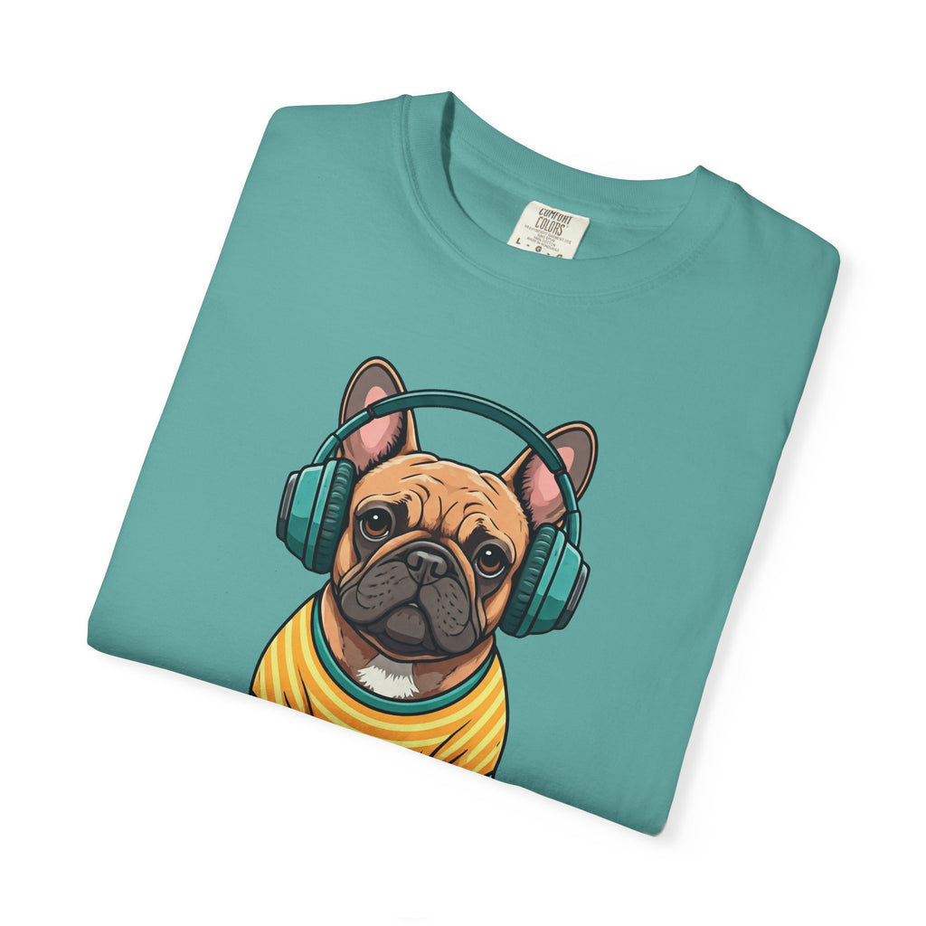 Unbothered Beats  - The Retro French Bulldog Tee
