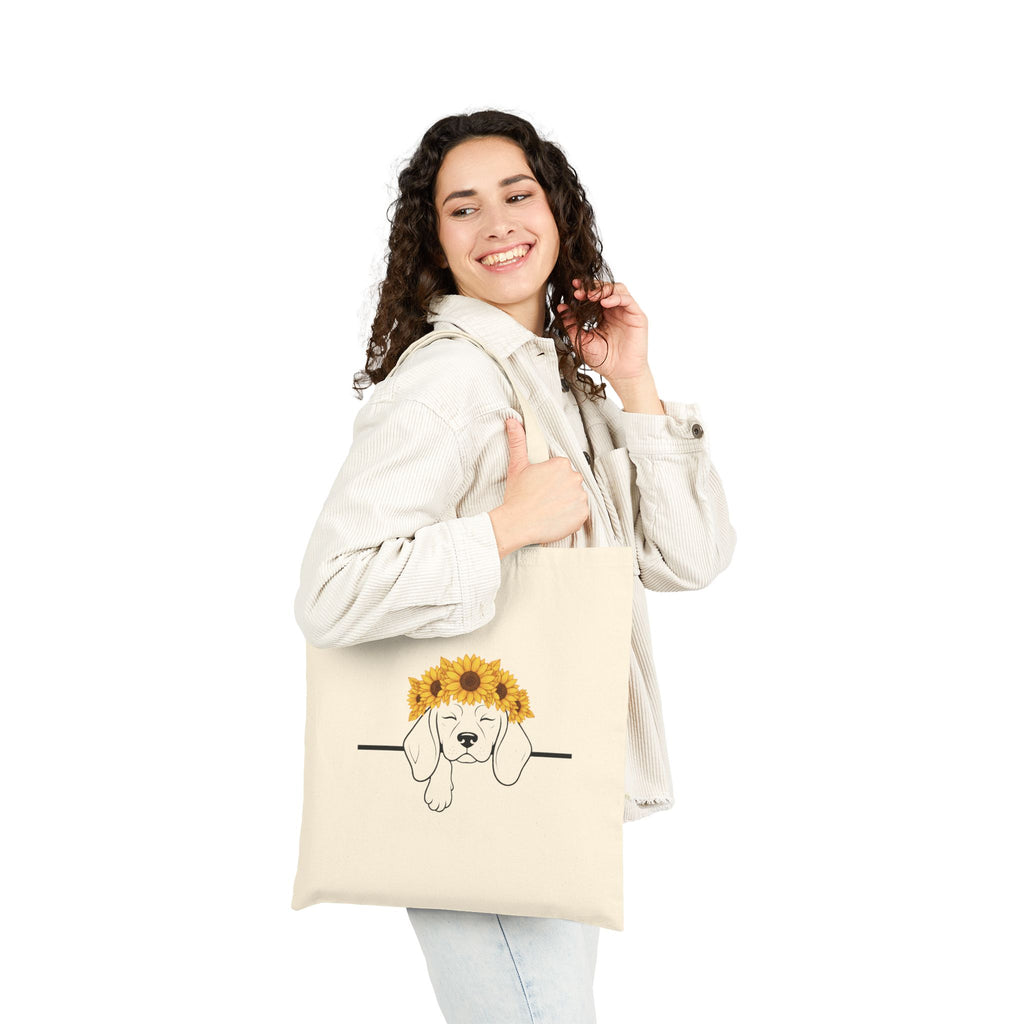 Sunflower Pup — Beagle Freedom & Hope Tote