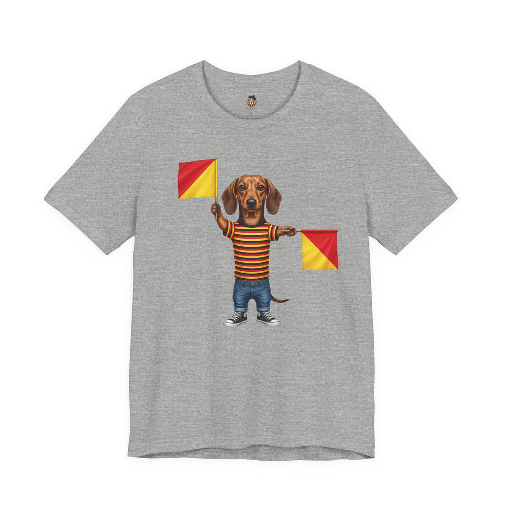 Letter J Dachshund Graphic Unisex Tee – Dispatches from Australia Collection
