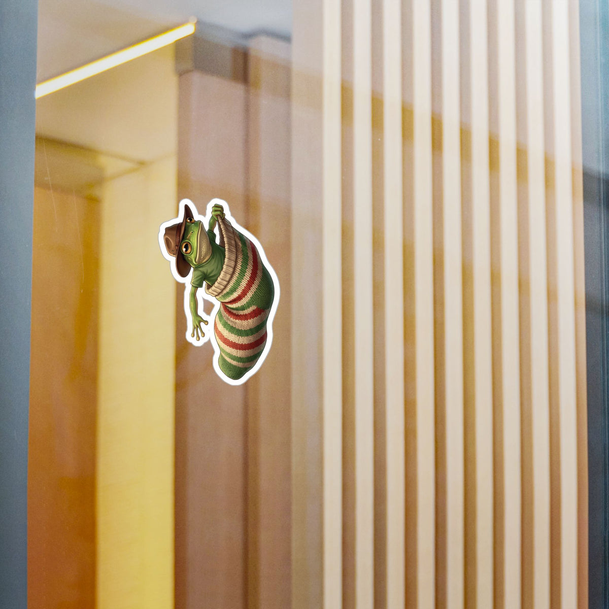Frog in a Sock - Aussie Slang Kiss-Cut Vinyl Sticker