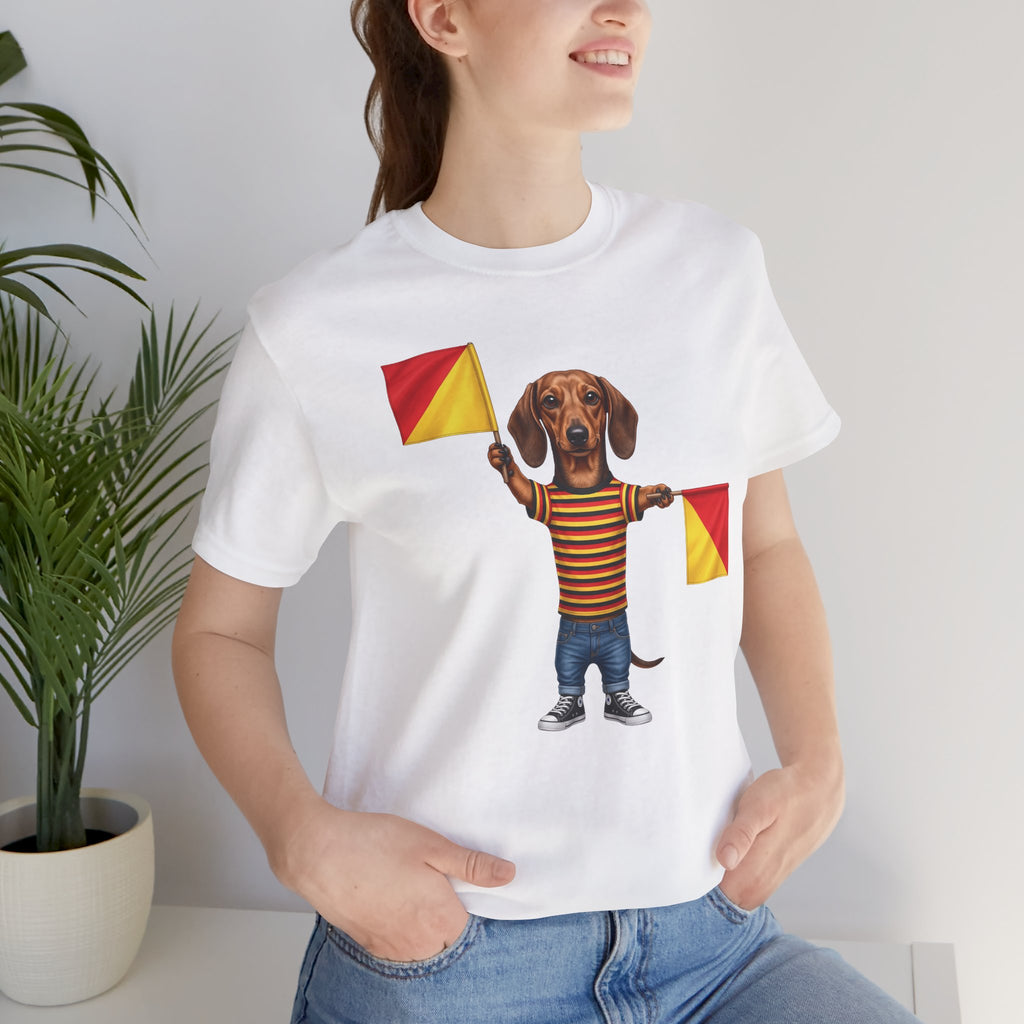 Letter J Dachshund Graphic Unisex Tee – Dispatches from Australia Collection