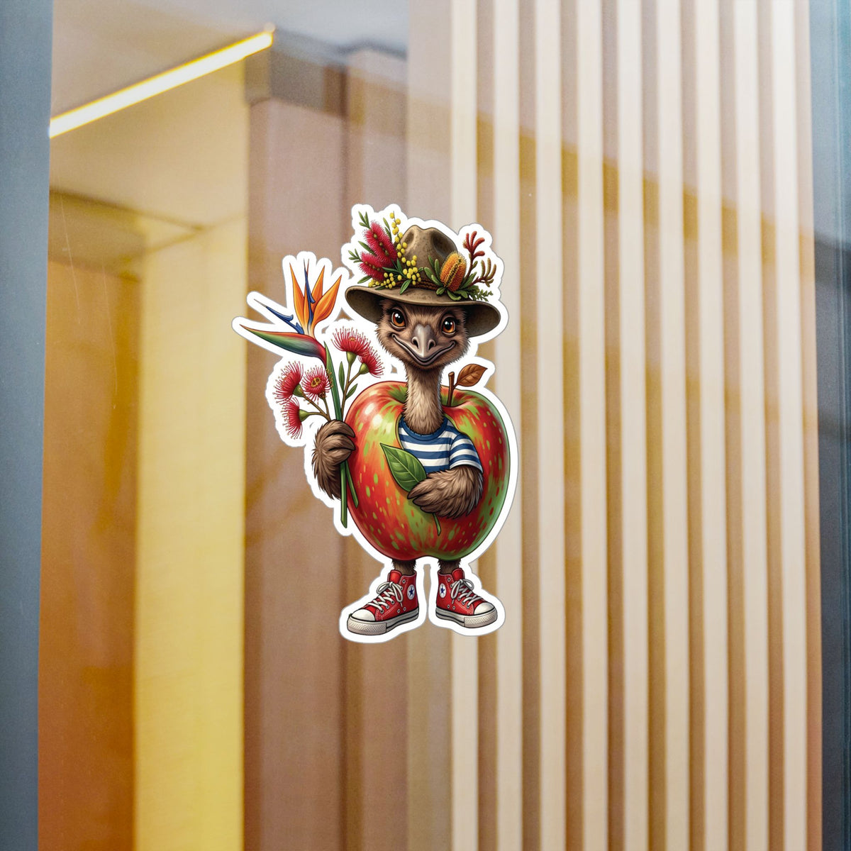 She’ll Be Apples - Aussie Emu Kiss-Cut Vinyl Sticker