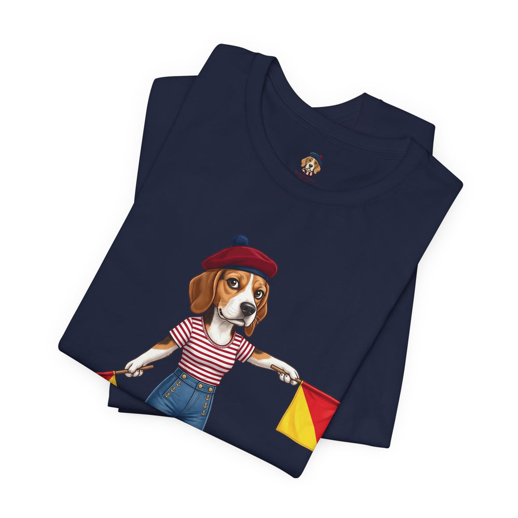 The Semaphore Beagle: Letter ‘M’ Graphic Tee | Wild Follies: Dispatches from Australia