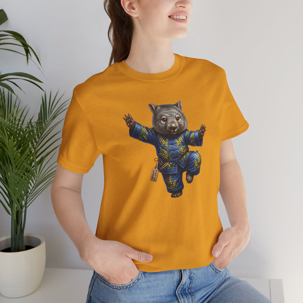 Golden Wattle & Zen-The Tai Chi Wombat of Queensland Tee