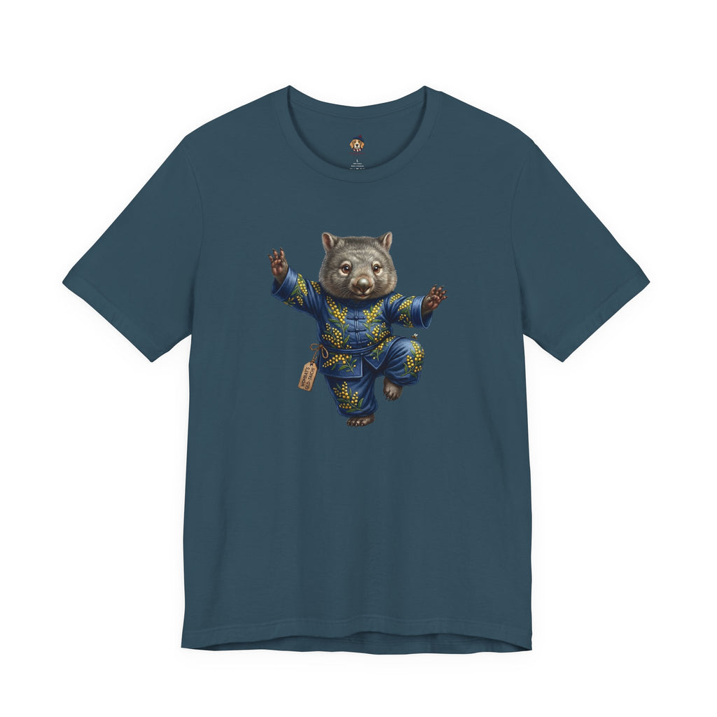 Golden Wattle & Zen-The Tai Chi Wombat of Queensland Tee