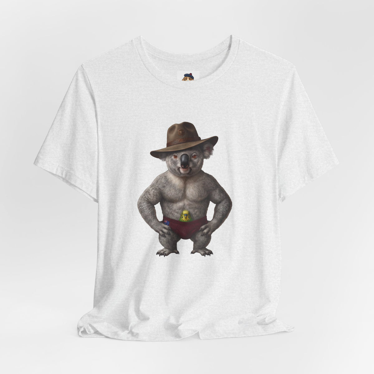 The Budgie Smuggler Koala Graphic Tee: Funny Aussie Slang Apparel