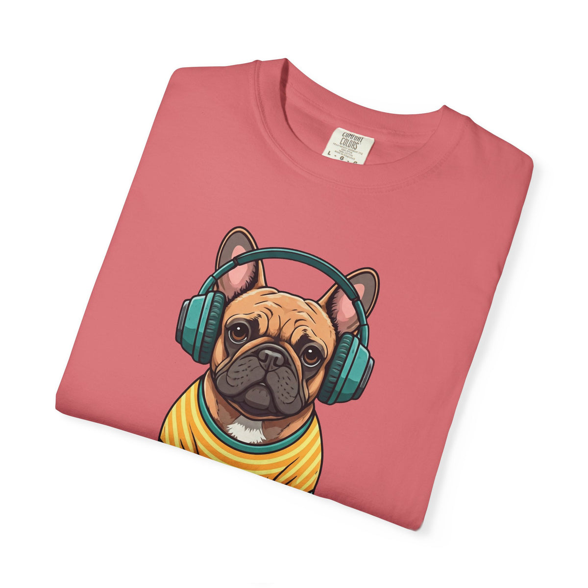 Unbothered Beats  - The Retro French Bulldog Tee
