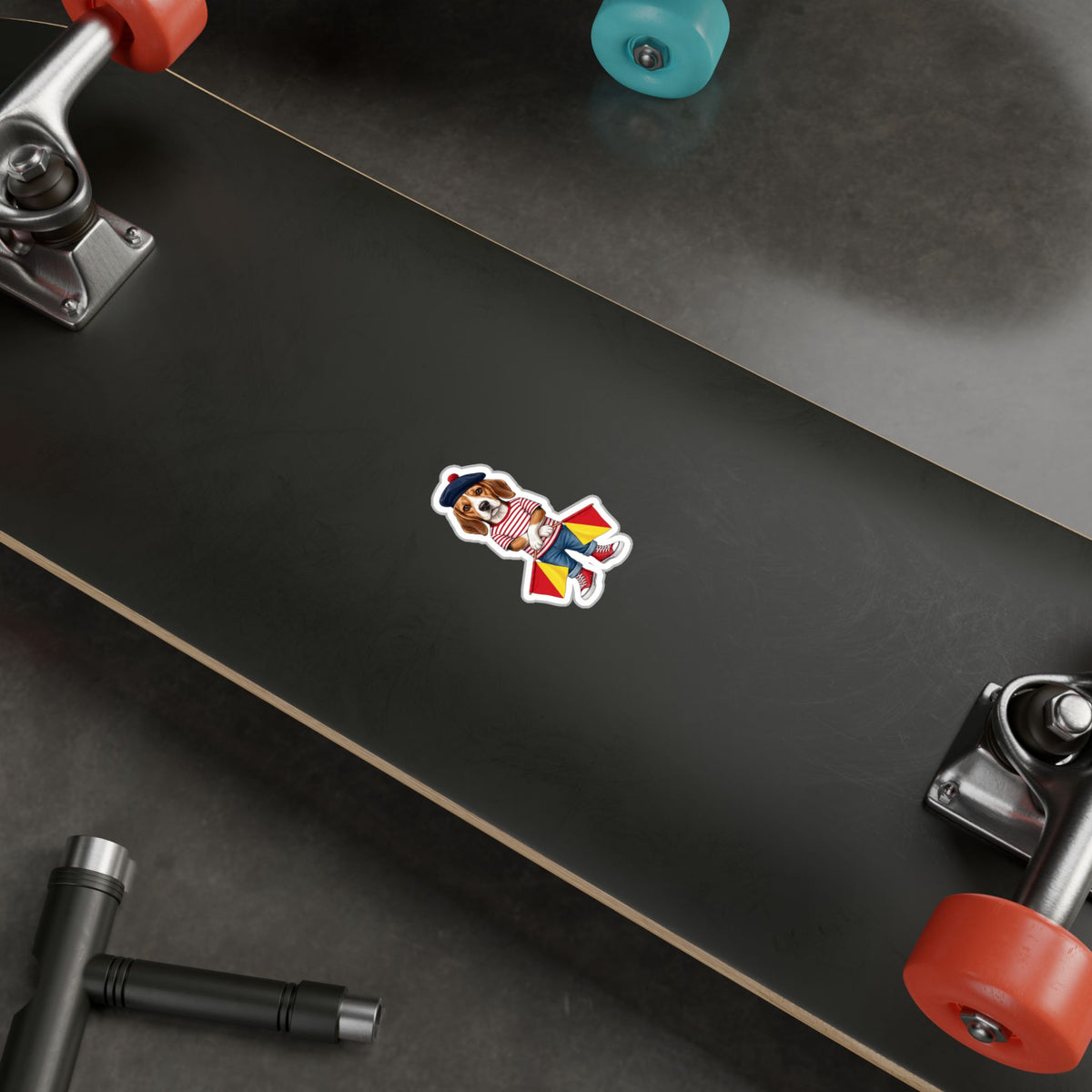"Full Stop" Semaphore Hound Vinyl Sticker - Dispatches from Australia