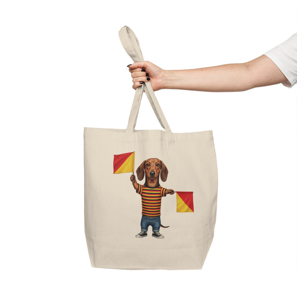 Letter J Dachshund Semaphore Tote – Dispatches from Australia Market Bag