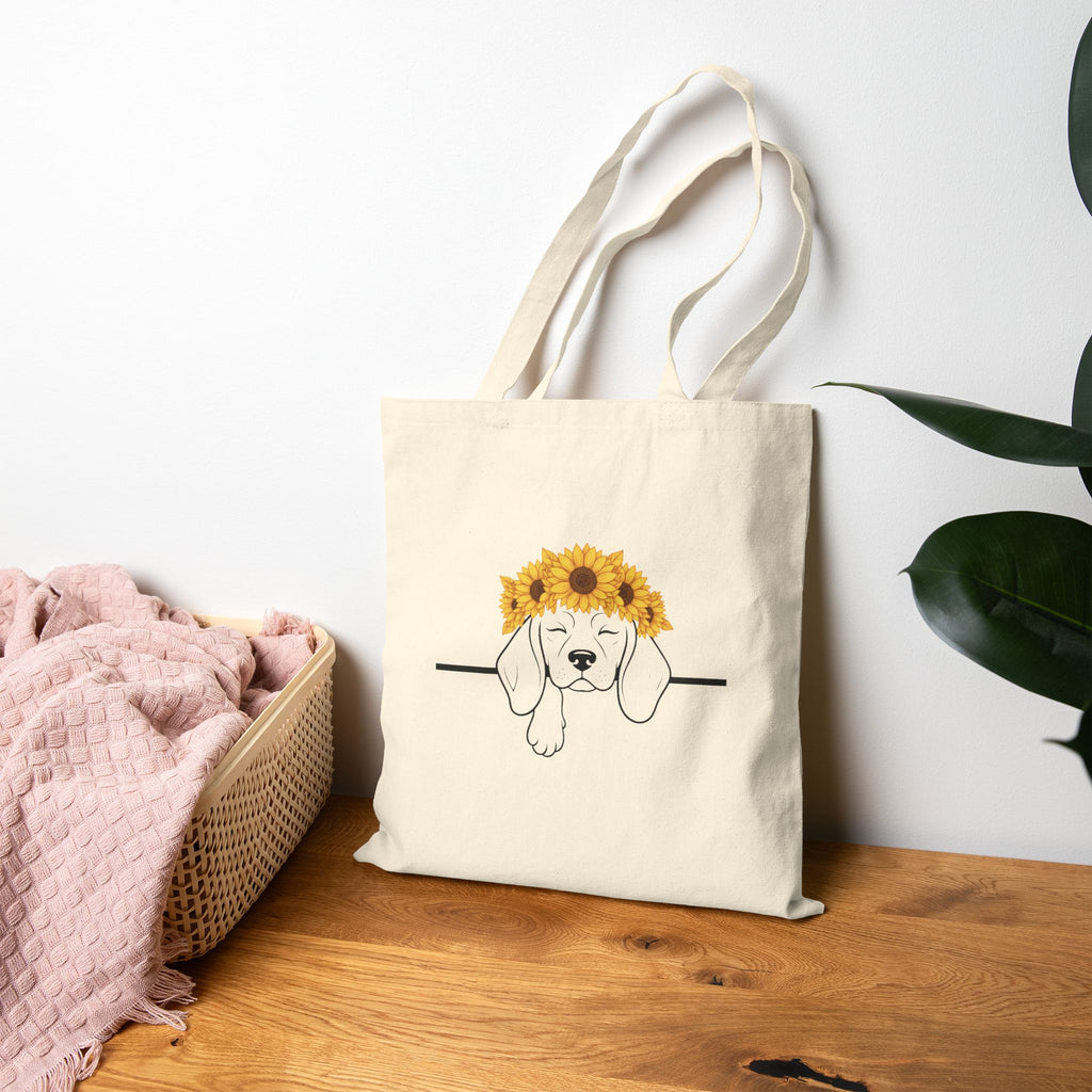 Sunflower Pup — Beagle Freedom & Hope Tote