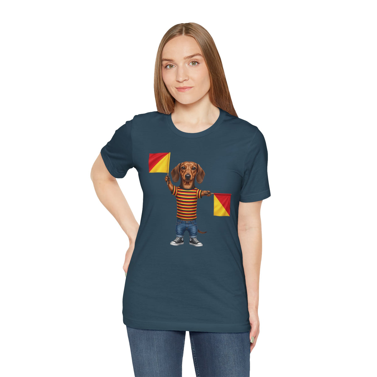 Letter J Dachshund Graphic Unisex Tee – Dispatches from Australia Collection
