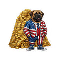 President Inc. - Satirical American Mastiff Gold Vault Vinyl Sticker