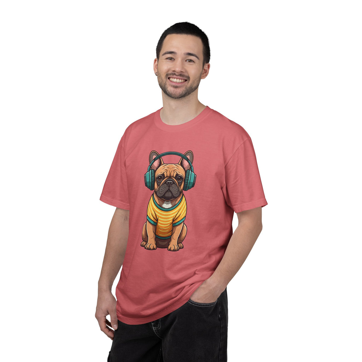Unbothered Beats  - The Retro French Bulldog Tee