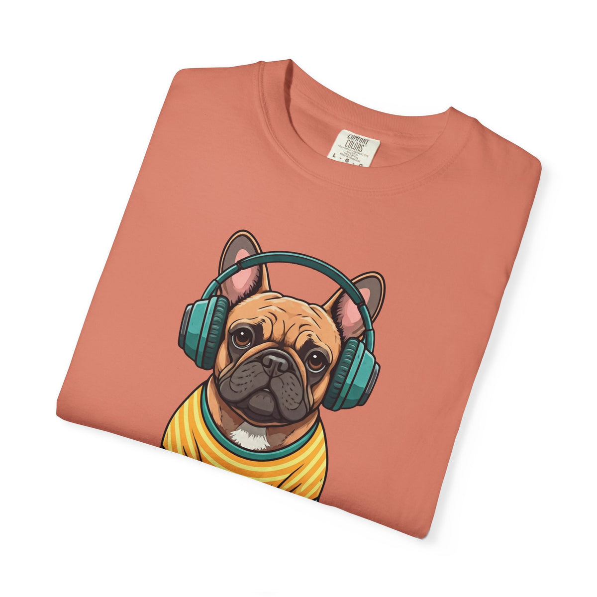 Unbothered Beats  - The Retro French Bulldog Tee