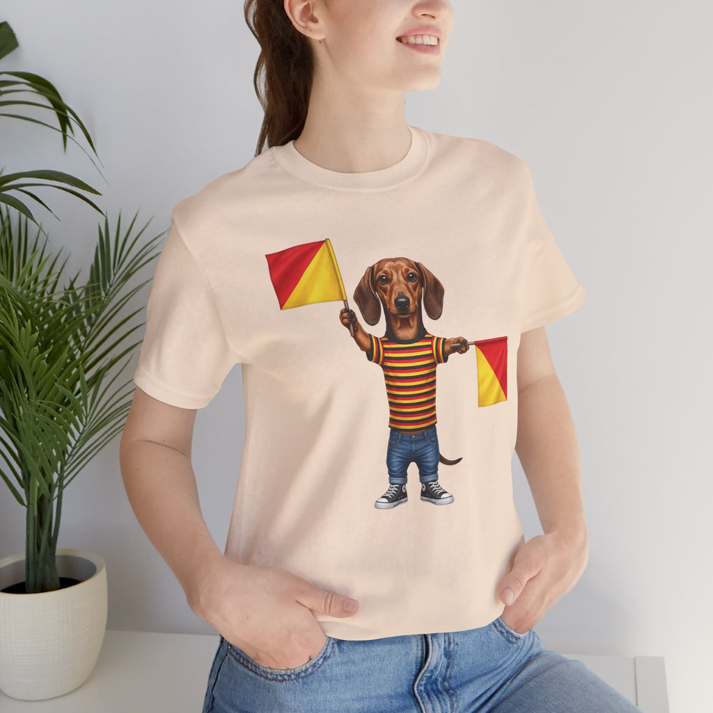 Letter J Dachshund Graphic Unisex Tee – Dispatches from Australia Collection