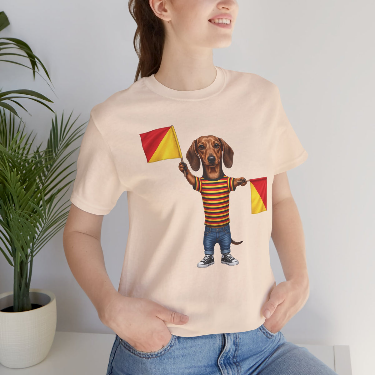 Letter J Dachshund Graphic Unisex Tee – Dispatches from Australia Collection