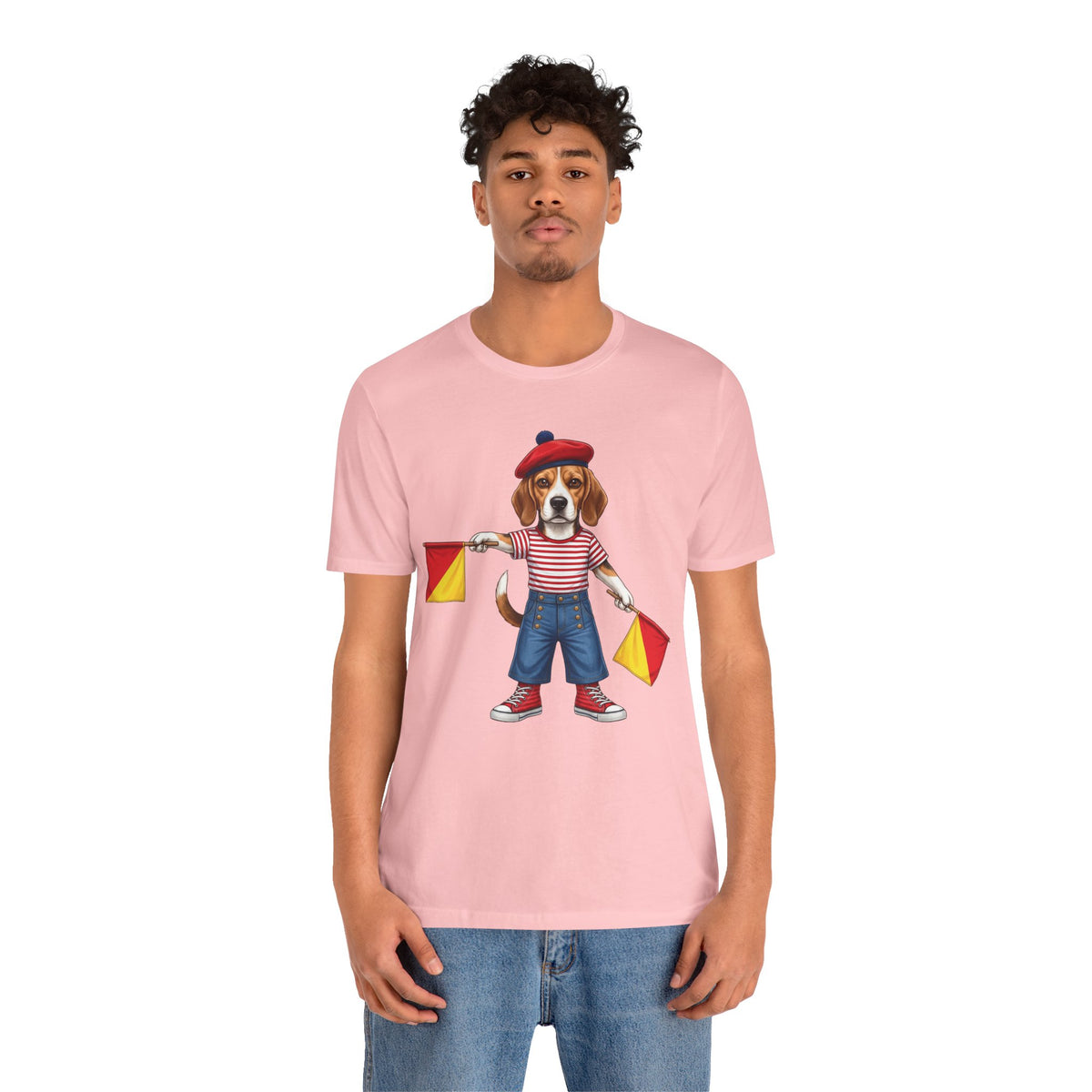 Beagle Semaphore Dog Unisex Tee Letter S — Dispatches from Australia