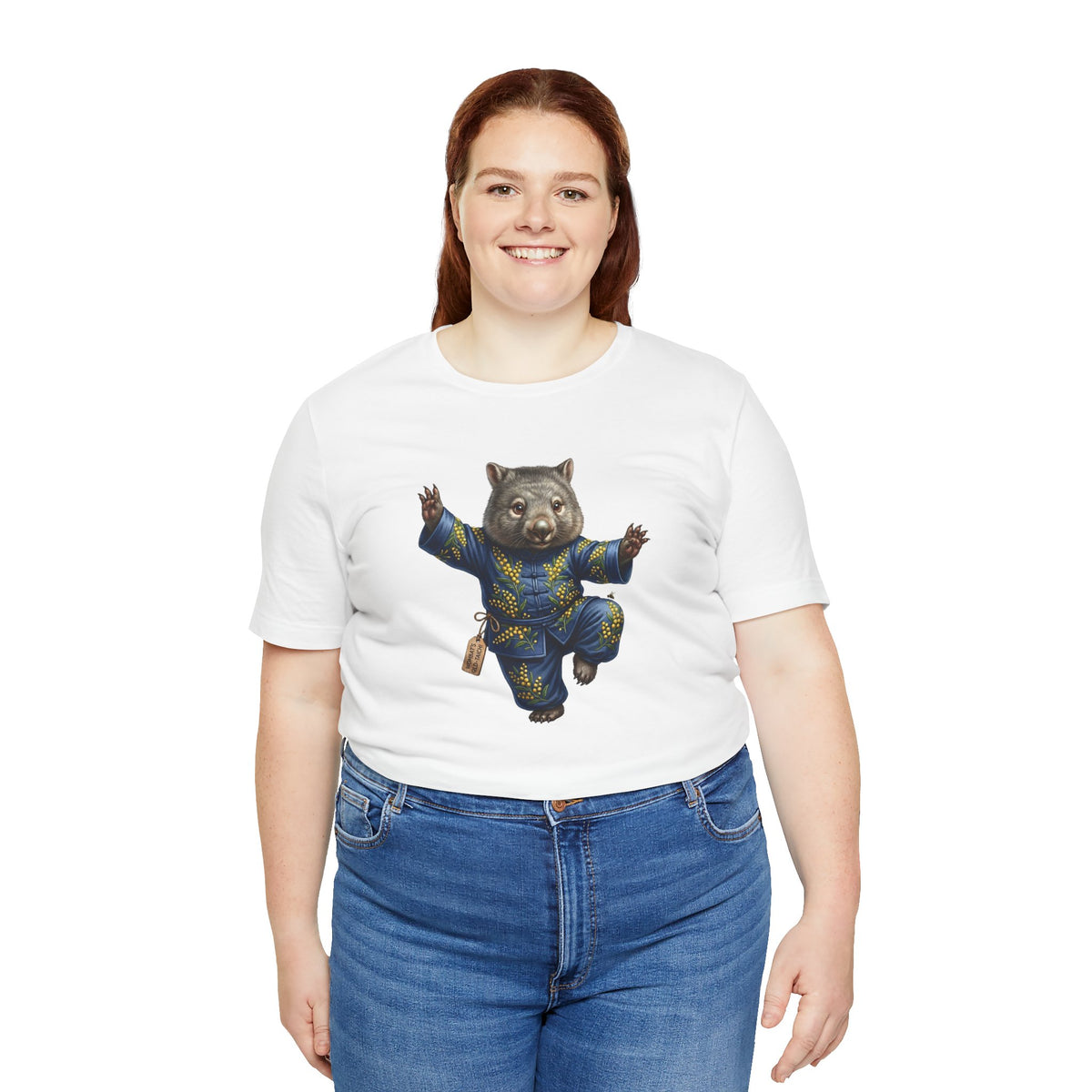 Golden Wattle & Zen-The Tai Chi Wombat of Queensland Tee