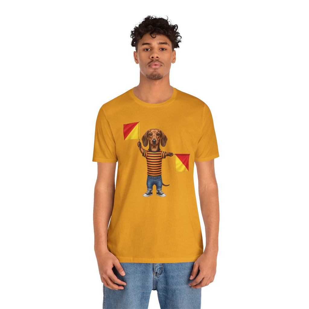 Letter J Dachshund Graphic Unisex Tee – Dispatches from Australia Collection