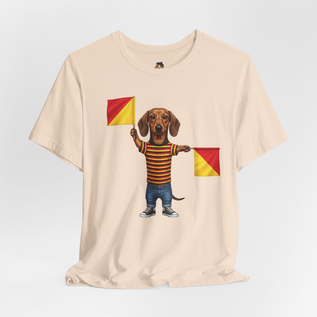Letter J Dachshund Graphic Unisex Tee – Dispatches from Australia Collection