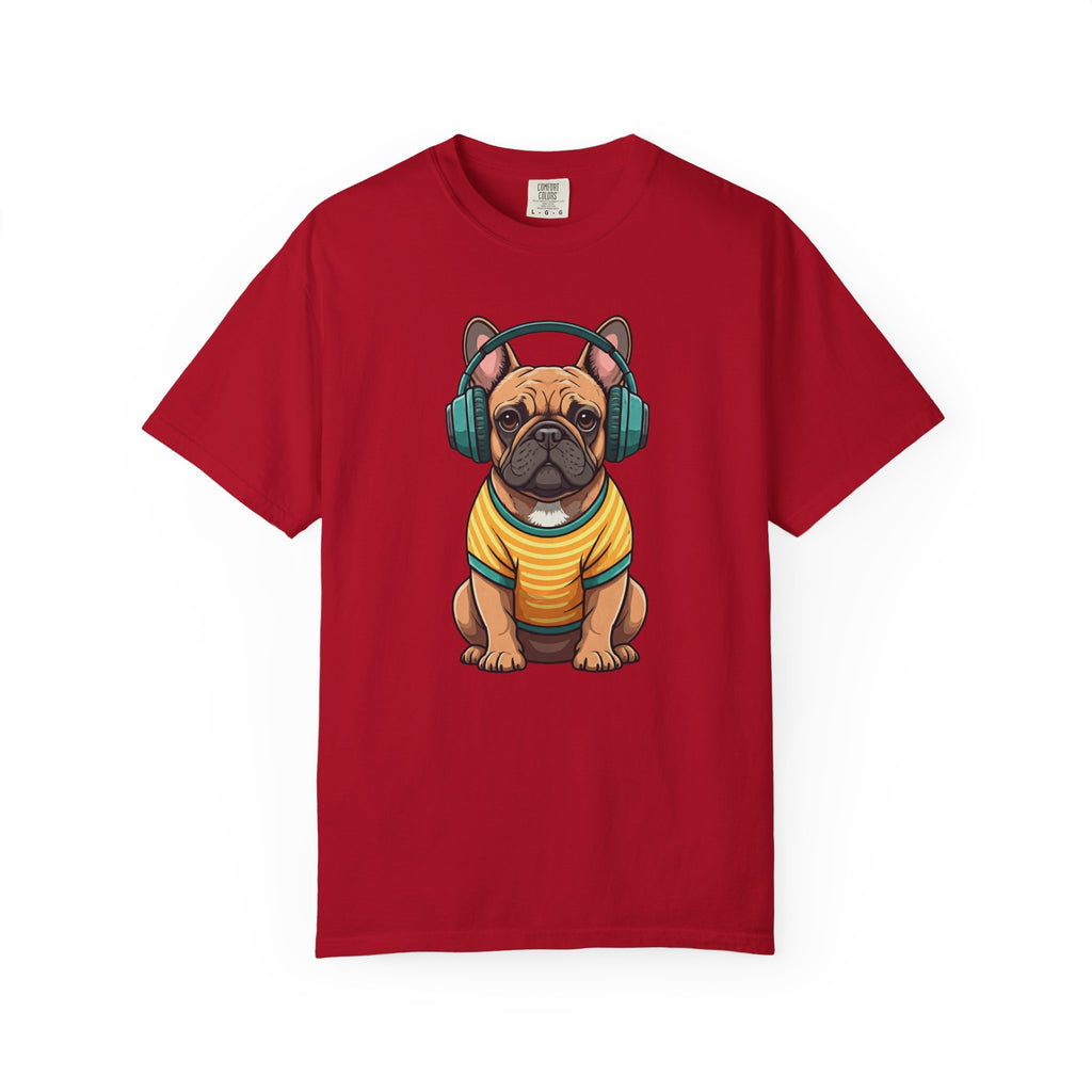 Unbothered Beats  - The Retro French Bulldog Tee