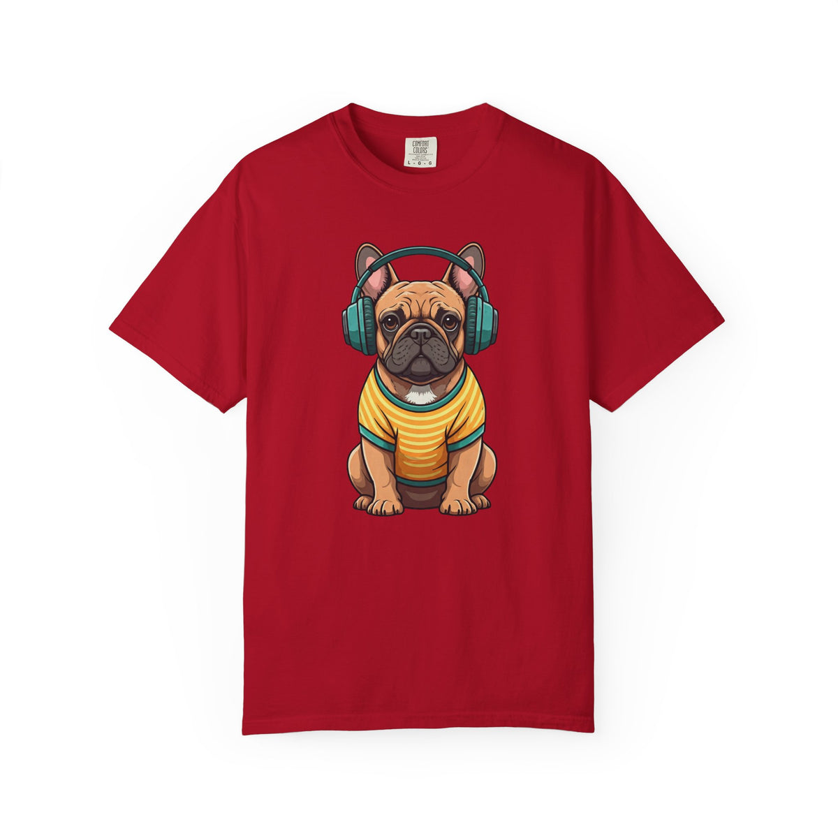 Unbothered Beats  - The Retro French Bulldog Tee