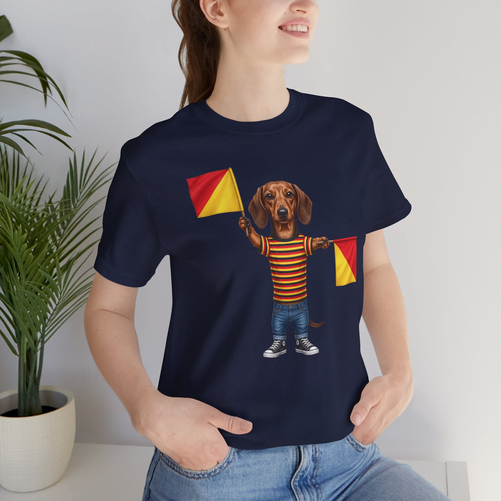 Letter J Dachshund Graphic Unisex Tee – Dispatches from Australia Collection