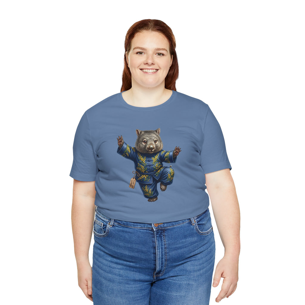 Golden Wattle & Zen-The Tai Chi Wombat of Queensland Tee