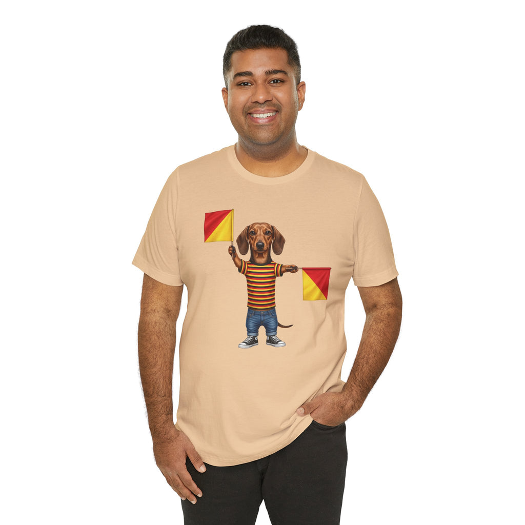 Letter J Dachshund Graphic Unisex Tee – Dispatches from Australia Collection