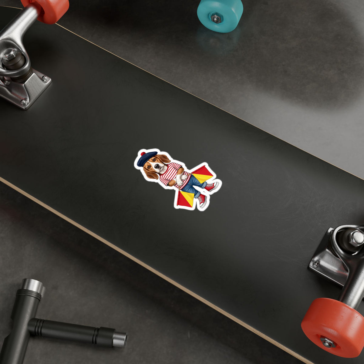 "Full Stop" Semaphore Hound Vinyl Sticker - Dispatches from Australia