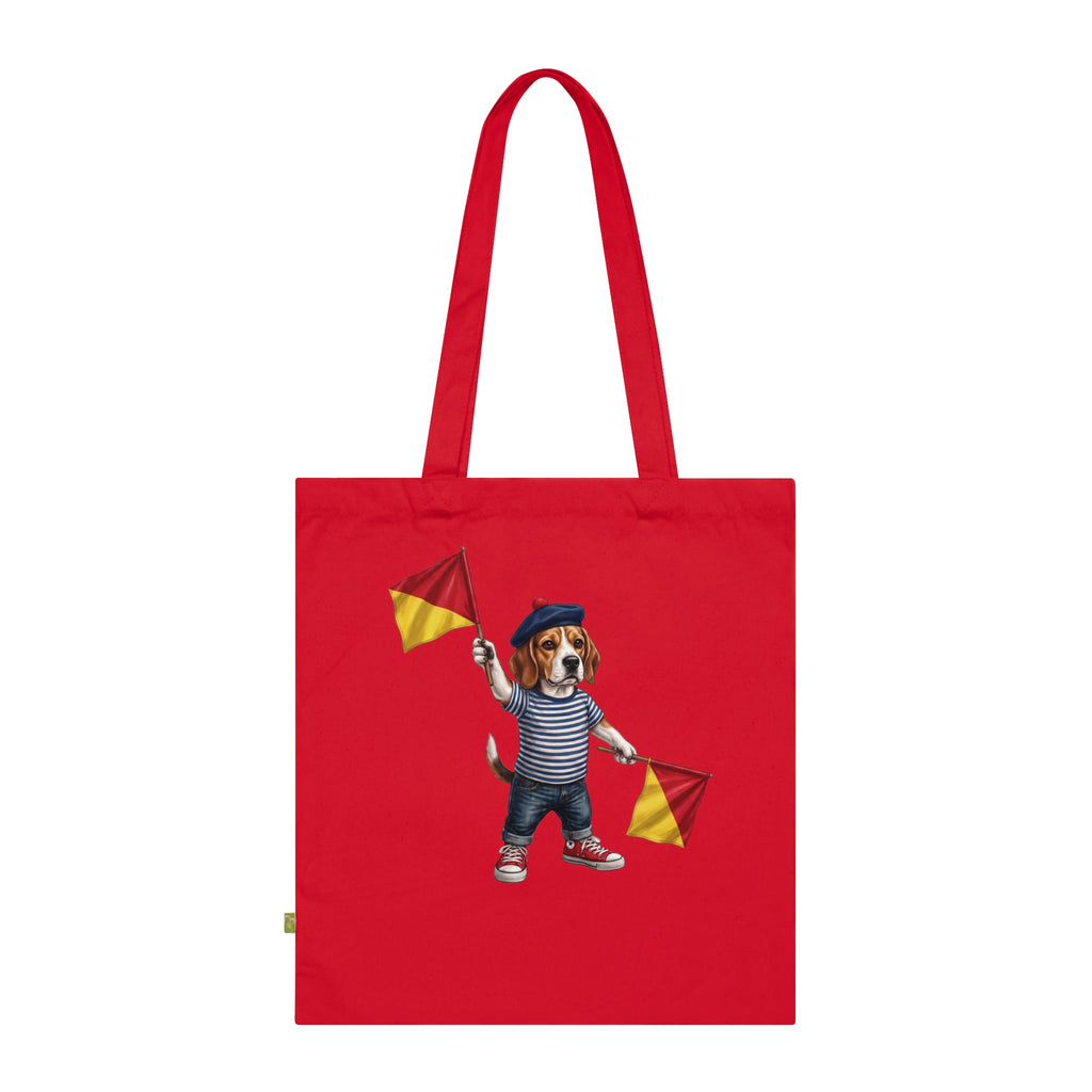 Semaphore Beagle ‘K’ Canvas Tote Bag – Dispatches from Australia Wild Follies Collection