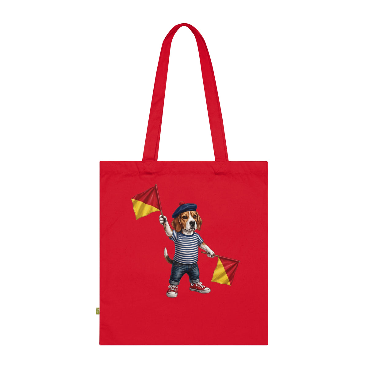 Semaphore Beagle ‘K’ Canvas Tote Bag – Dispatches from Australia Wild Follies Collection