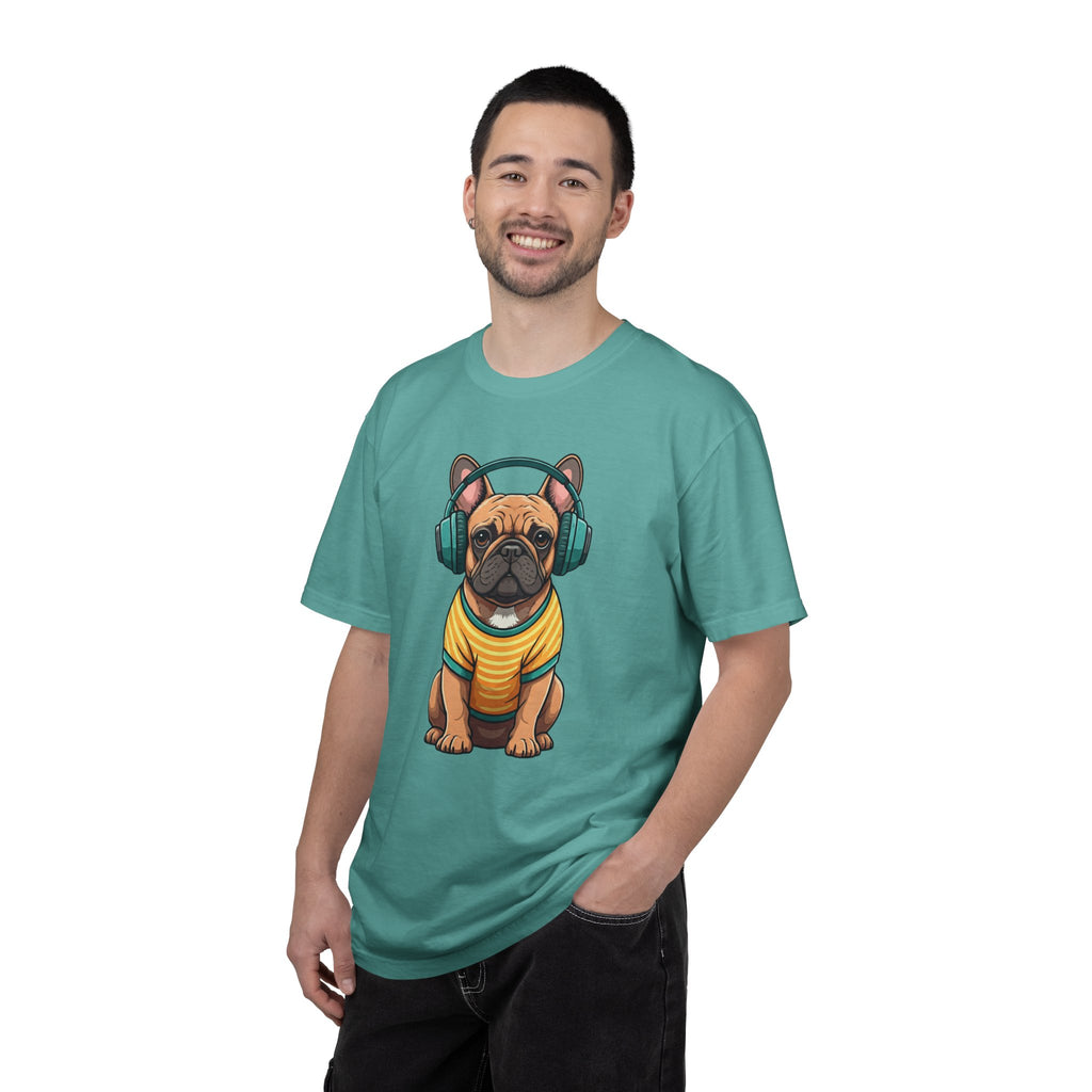 Unbothered Beats  - The Retro French Bulldog Tee