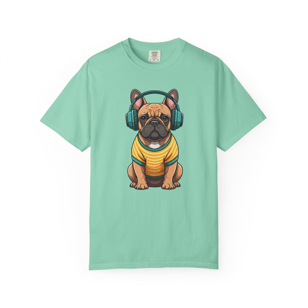 Unbothered Beats  - The Retro French Bulldog Tee