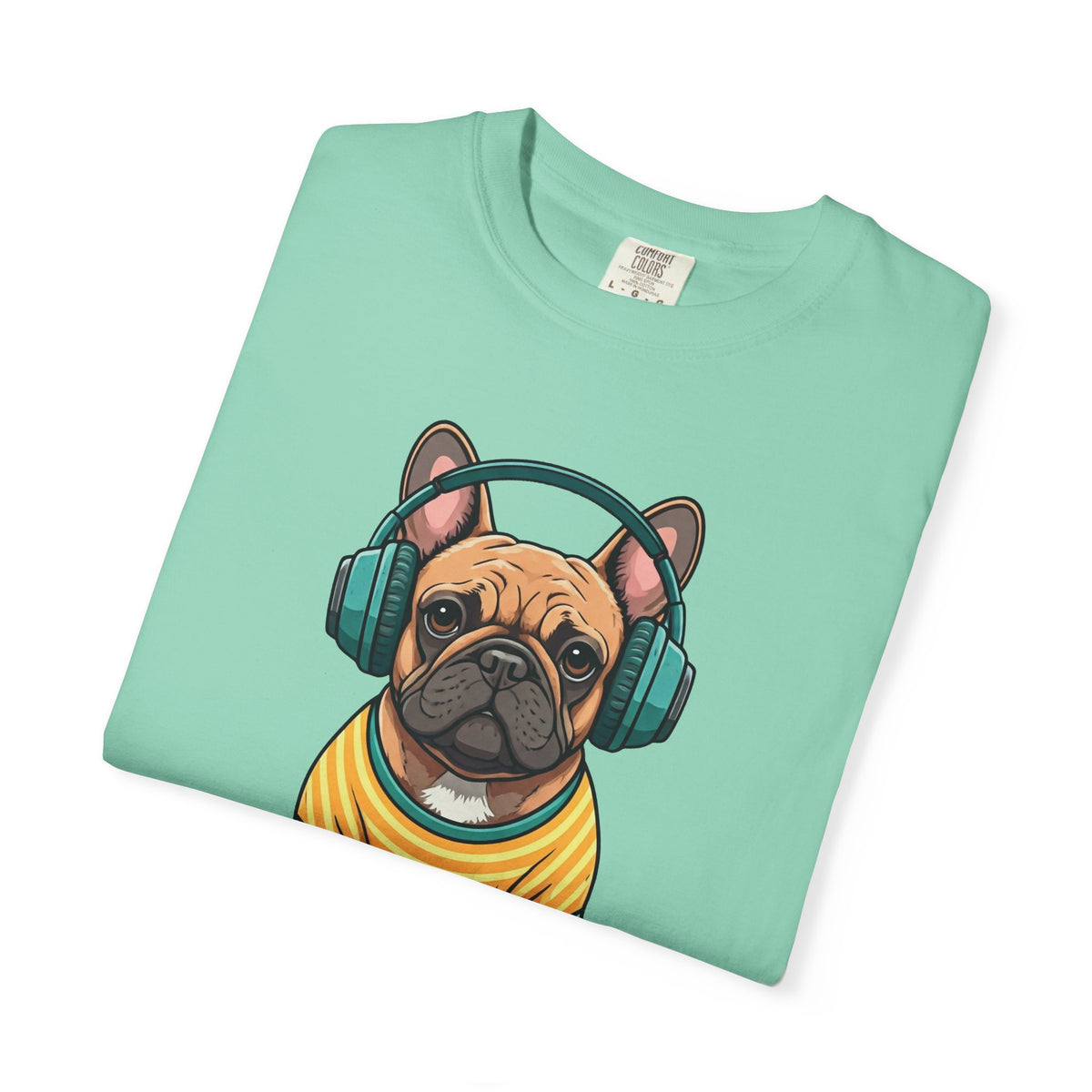 Unbothered Beats  - The Retro French Bulldog Tee