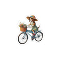 Policy Cycle Dog on Bicycle Vinyl Decal