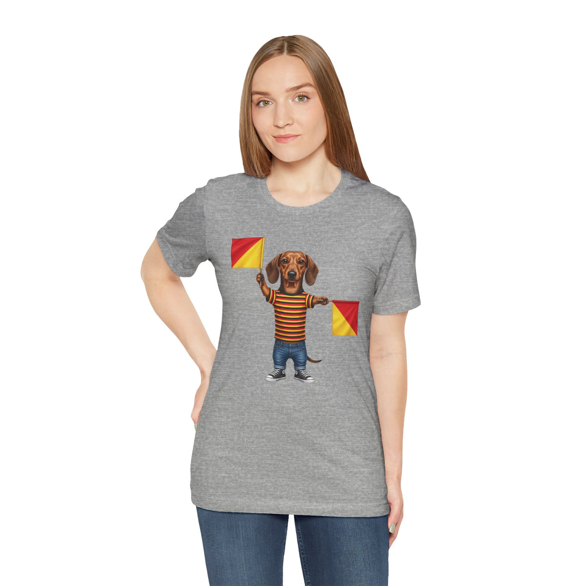 Letter J Dachshund Graphic Unisex Tee – Dispatches from Australia Collection