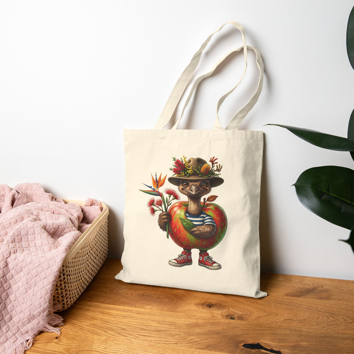 She’ll Be Apples - Heavy-Duty Aussie Emu Canvas Tote Bag